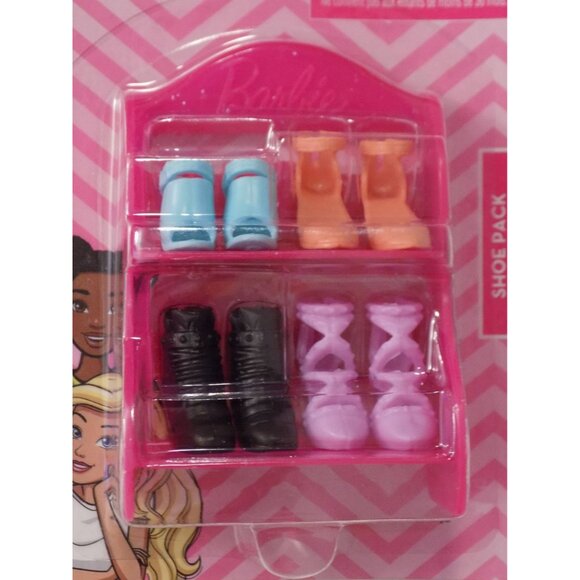 Barbie - Handbag Pack - Shelf with 4 Handbags & Fashion Shoe Pack with Shoe Rack - Picture 3 of 6